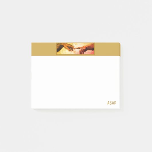 Michelangelo Hands  Art ASAP Post-it® Notes (Voorkant)