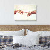 Michelangelo Hands Canvas Afdruk (Insitu (Slaapkamer))