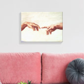 Michelangelo Hands Canvas Afdruk (Insitu (Woonkamer))