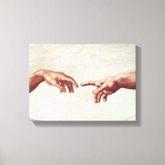 Michelangelo Hands Canvas Afdruk (Voorkant)
