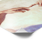Michelangelo Hands Foto Afdruk (Hoek)