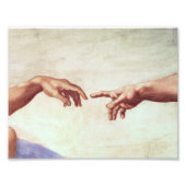 Michelangelo Hands Foto Afdruk (Voorkant)