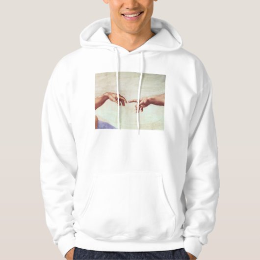 Michelangelo Hands Hoodie (Voorkant)