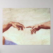 Michelangelo Hands Poster (Voorkant)