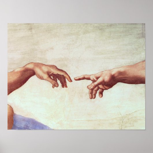 Michelangelo Hands Poster (Voorkant)