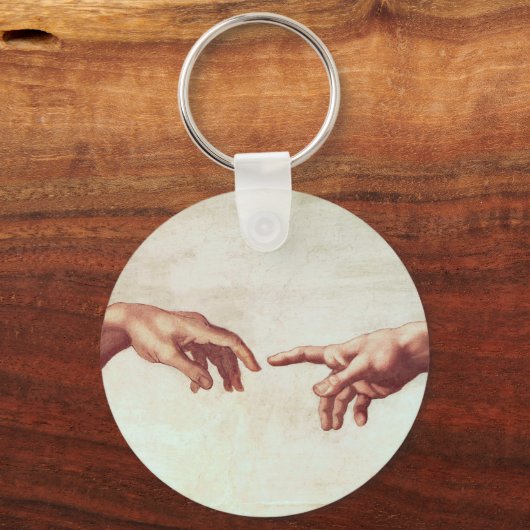 Michelangelo Hands Sleutelhanger (Voorkant)