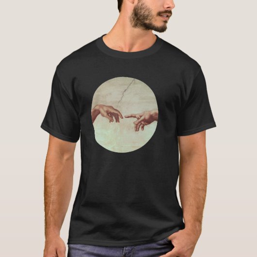 Michelangelo Hands T-shirt (Voorkant)