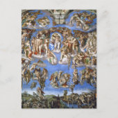 Michelangelo Het Laatste Oordeel Kunstprint Briefkaart (Voorkant)