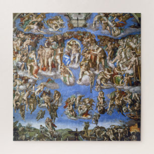 Michelangelo Het Laatste Oordeel Kunstprint Legpuzzel