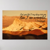 Michelangelo Inspirerend quote "Heer, subsidie" Poster (Voorkant)