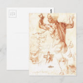 Michelangelo - Libisch schilderij Sibyl Briefkaart (Voorkant / Achterkant)