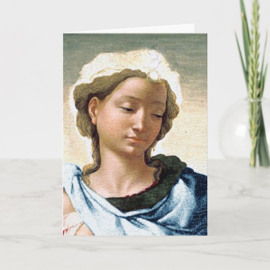 Michelangelo Madonna en kind kerst Kaart (Voorkant)