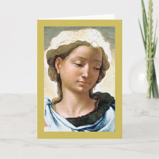 Michelangelo Madonna en kind kerst Kaart (Voorkant)