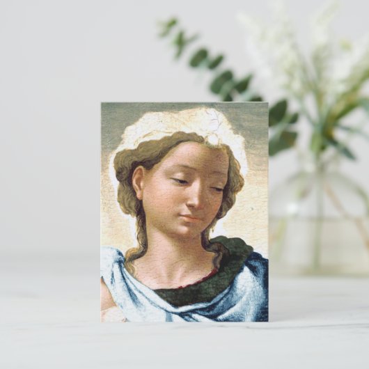 Michelangelo Madonna en kind kerst Kaart (Staand voorkant)
