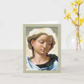 Michelangelo Madonna en kind kerst Kaart (Gele Bloem)