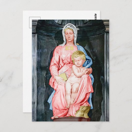 Michelangelo Madonna van Brugge Briefkaart (Voorkant / Achterkant)