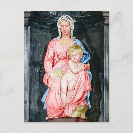 Michelangelo Madonna van Brugge Briefkaart (Voorkant)