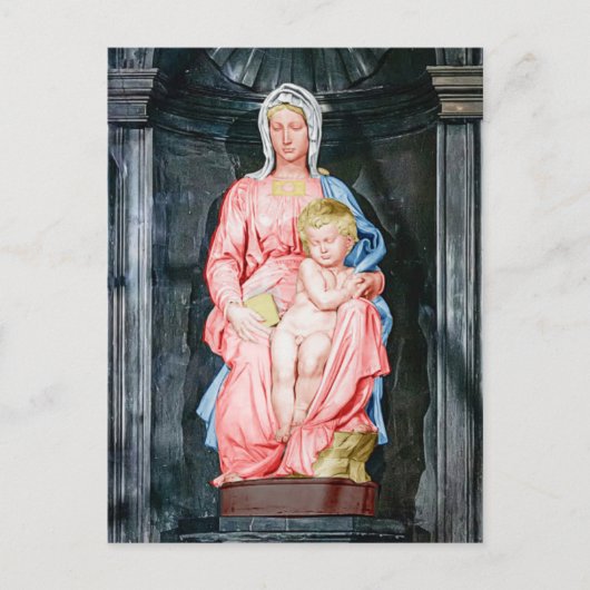 Michelangelo Madonna van Brugge Briefkaart (Voorkant)
