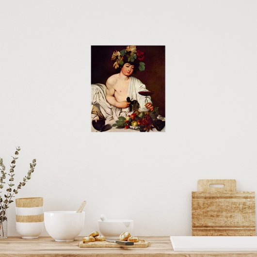 Michelangelo Merisi da Caravaggio-Bacchus Poster (Keuken)