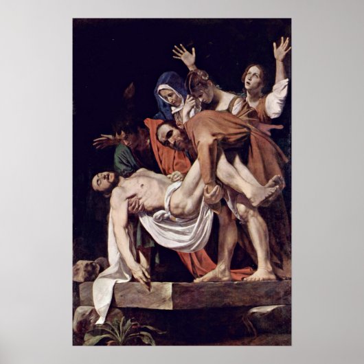 Michelangelo Merisi da Caravaggio - Entombment Poster (Voorkant)