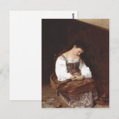 Michelangelo Merisi da Caravaggio Maria Magdalena  Briefkaart (Voorkant / Achterkant)