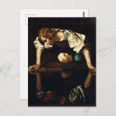 Michelangelo Merisi da Caravaggio "Narcissus" Briefkaart (Voorkant / Achterkant)