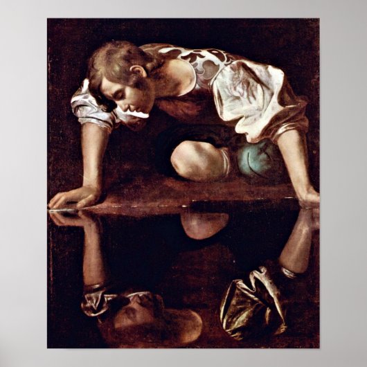 Michelangelo Merisi da Caravaggio - Narcissus Poster (Voorkant)