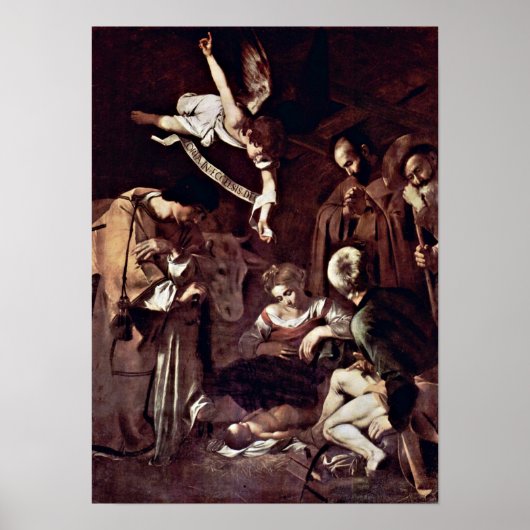 Michelangelo Merisi da Caravaggio - Nativiteit Poster (Voorkant)