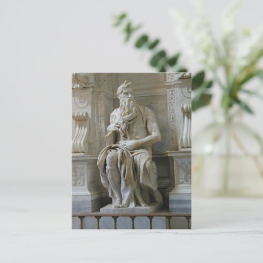 Michelangelo- Moses Briefkaart (Staand voorkant)
