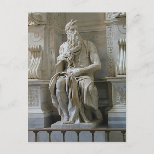 Michelangelo- Moses Briefkaart (Voorkant)