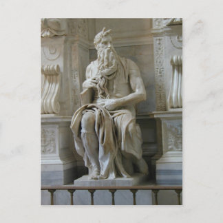Michelangelo- Moses Briefkaart