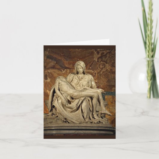 MICHELANGELO PIETÀ BEELD FEESTDAGEN KAART (Voorkant)