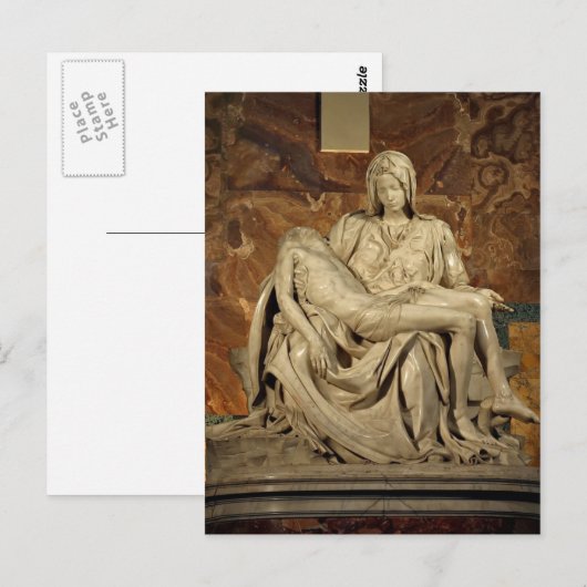 Michelangelo- Pieta Briefkaart (Voorkant / Achterkant)