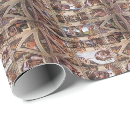 Michelangelo: Plafond voor sistine Chapel Cadeaupapier (Rol Hoek)