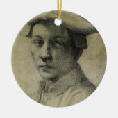 Michelangelo Portret van Andrea Quaratesi Keramisch Ornament (Voorkant)