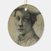 Michelangelo Portret van Andrea Quaratesi Keramisch Ornament (Links)