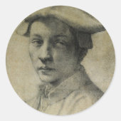 Michelangelo Portret van Andrea Quaratesi Ronde Sticker (Voorkant)