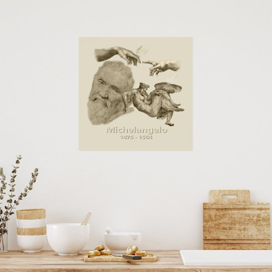 Michelangelo Poster (Keuken)