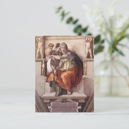 Michelangelo Renaissance Art Briefkaart (Staand voorkant)