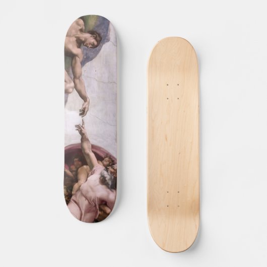 Michelangelo Renaissance Art Persoonlijk Skateboard (Voorkant)