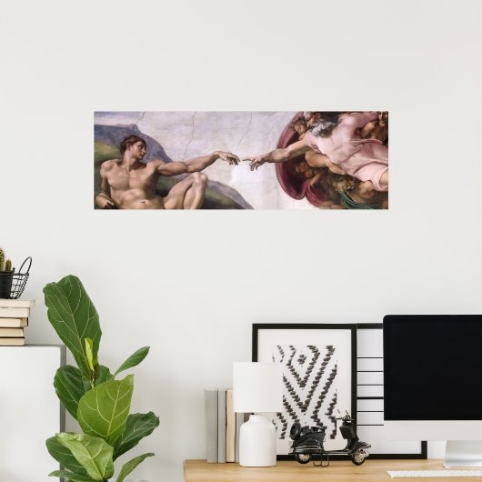 Michelangelo Renaissance Art Poster (Thuiskantoor)