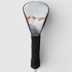 Michelangelo - Schepping van Adam Geïsoleerd Golfheadcover