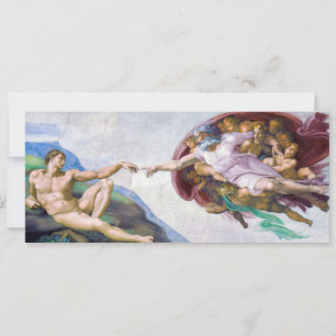 Michelangelo - Schepping van Adam Geïsoleerd Kaart