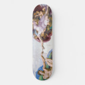 Michelangelo - Schepping van Adam Geïsoleerd Persoonlijk Skateboard (Voorkant)