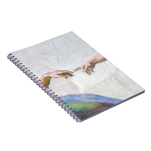 Michelangelo - Schepping van Adam Isolaat Notitieboek (Rechterzijde)