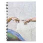 Michelangelo - Schepping van Adam Isolaat Notitieboek (Voorkant)