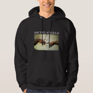 Michelangelo schepping van Adam kunst Hoodie