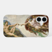 Michelangelo Schepping van Adam Kunst iPhone 16 Hoesje (Achterkant horizontaal)