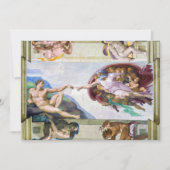 Michelangelo - Schepping van Adam, Sixtijnse Kapel Bedankkaart (Voorkant)