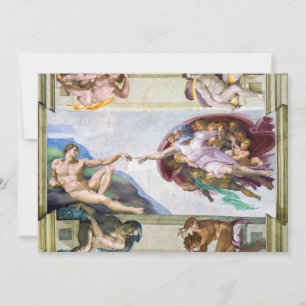 Michelangelo - Schepping van Adam, Sixtijnse Kapel Kaart